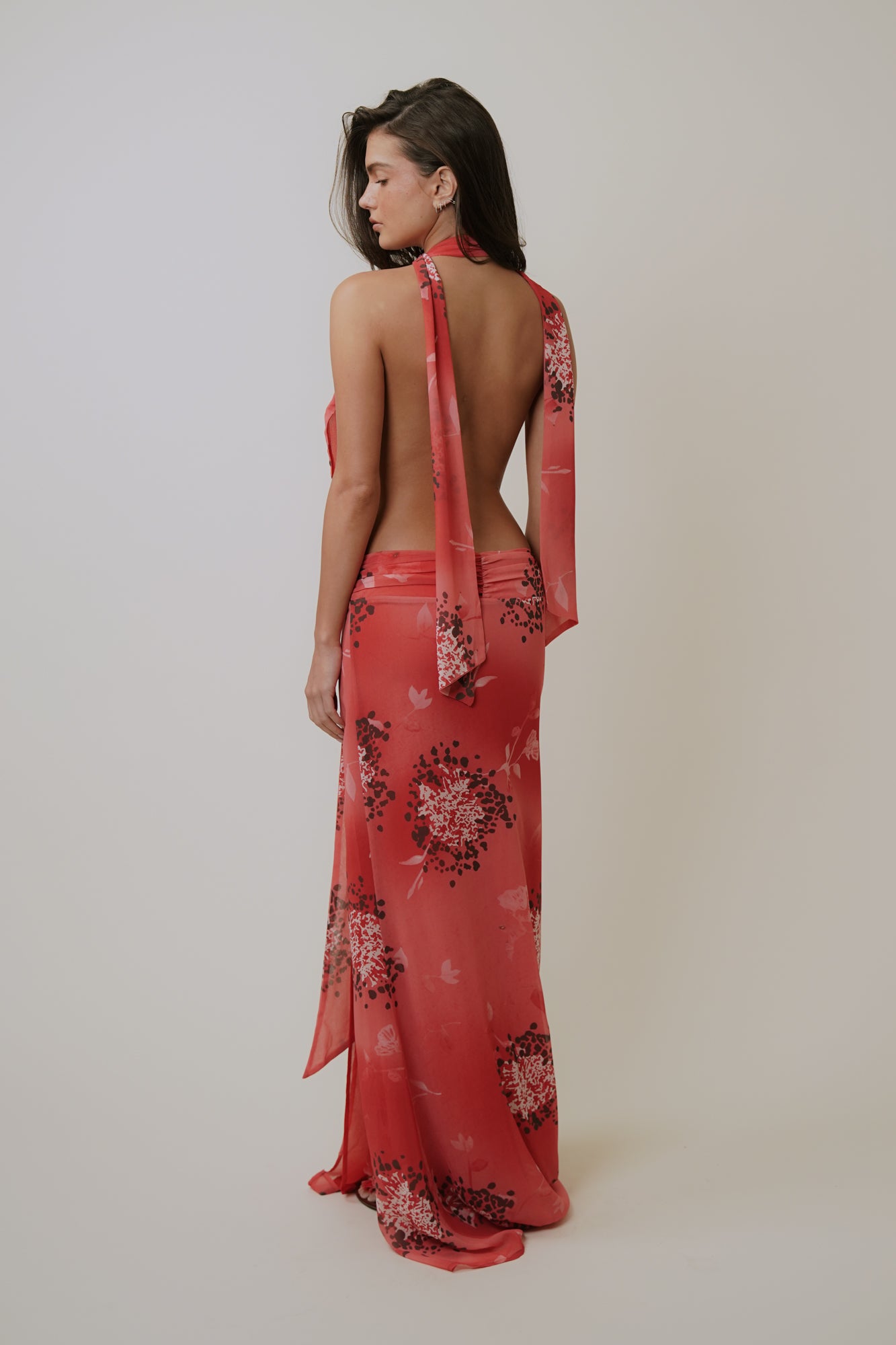 LOLA DRESS - SCARLET PEONY