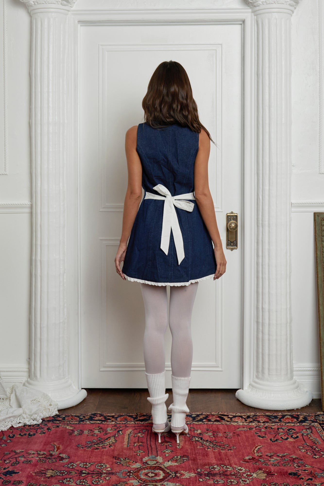 ADRIENNA DRESS - DENIM