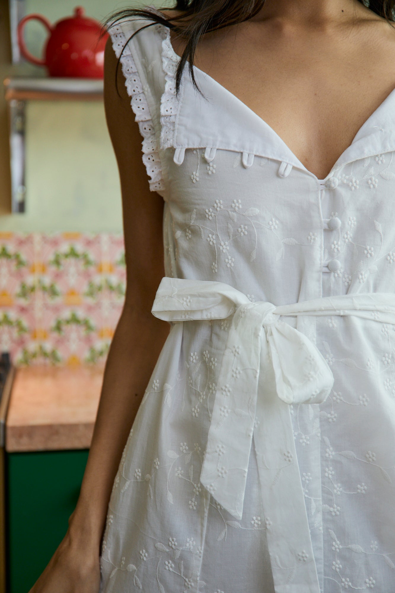 JASMINE DRESS - WHITE EMBROIDERY