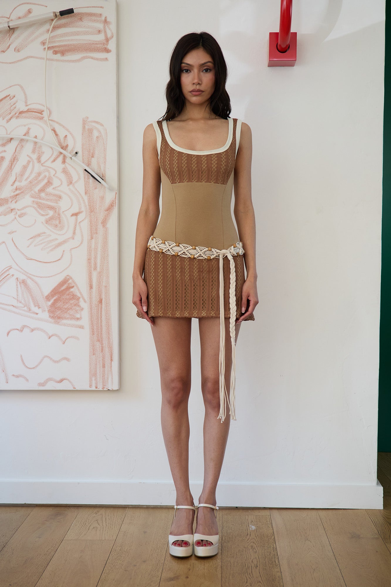 AMORA DRESS - TOASTED COCONUT