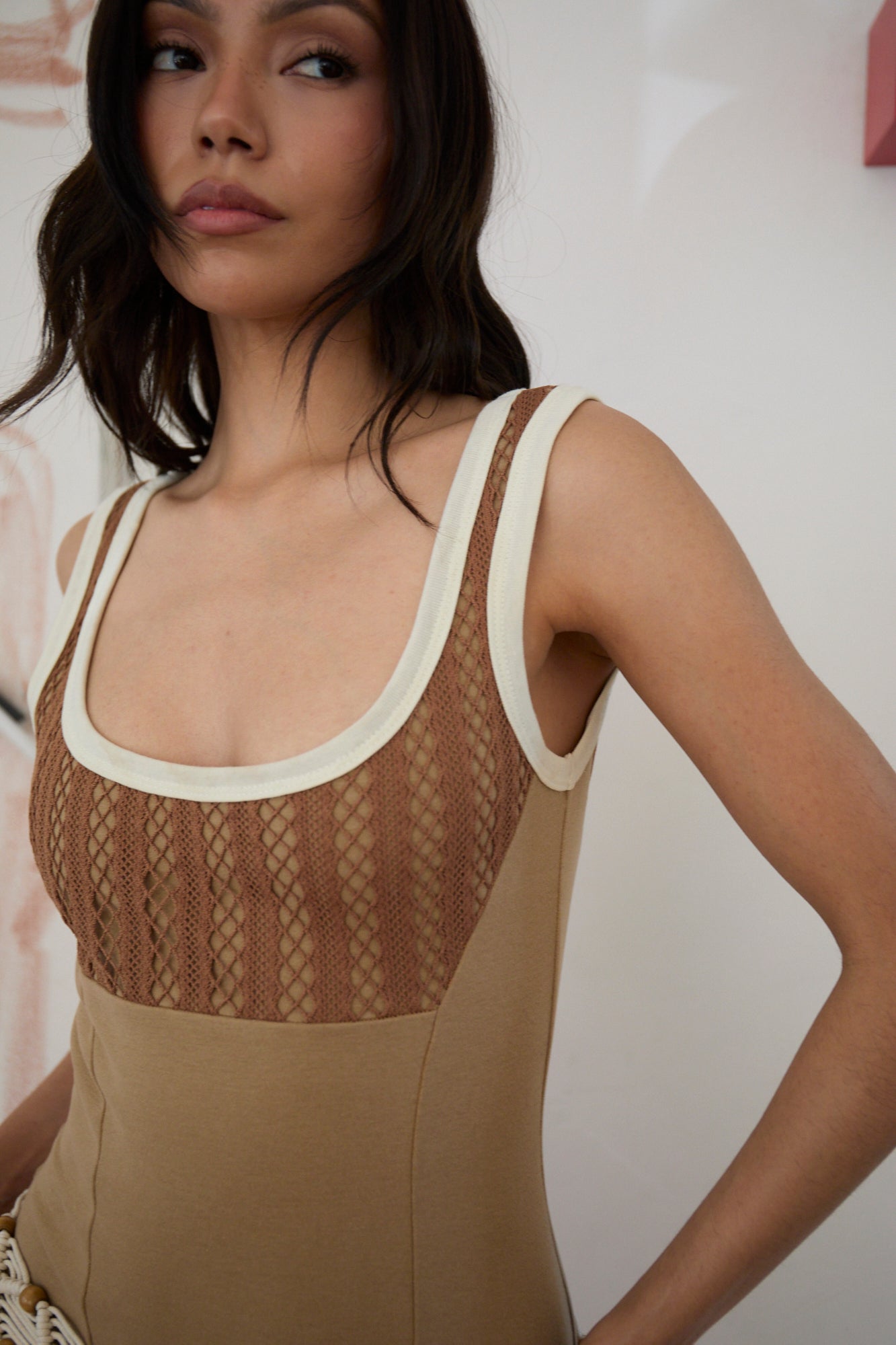 AMORA DRESS - TOASTED COCONUT