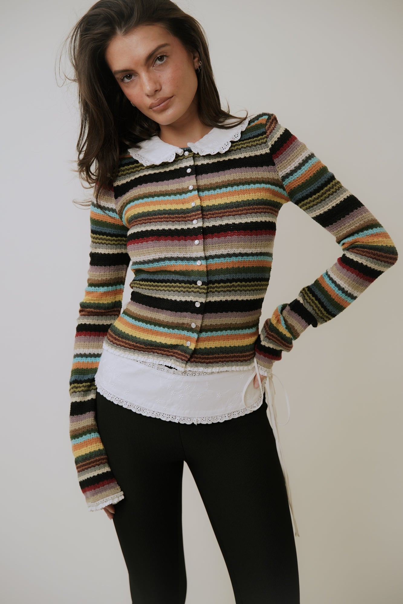 EDITH CARDIGAN - RIO STRIPE