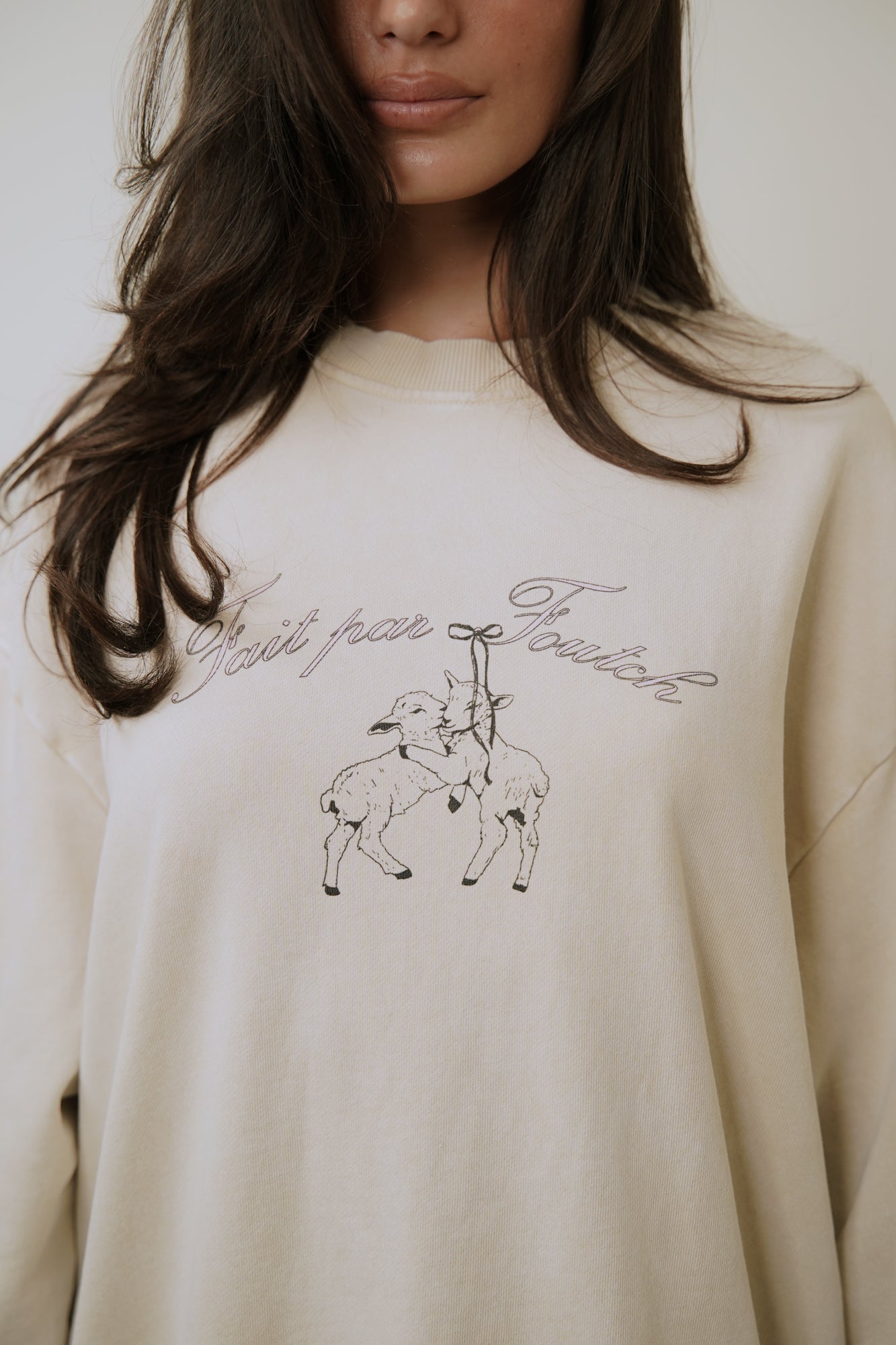 LAMB SWEATSHIRT - OATMILK