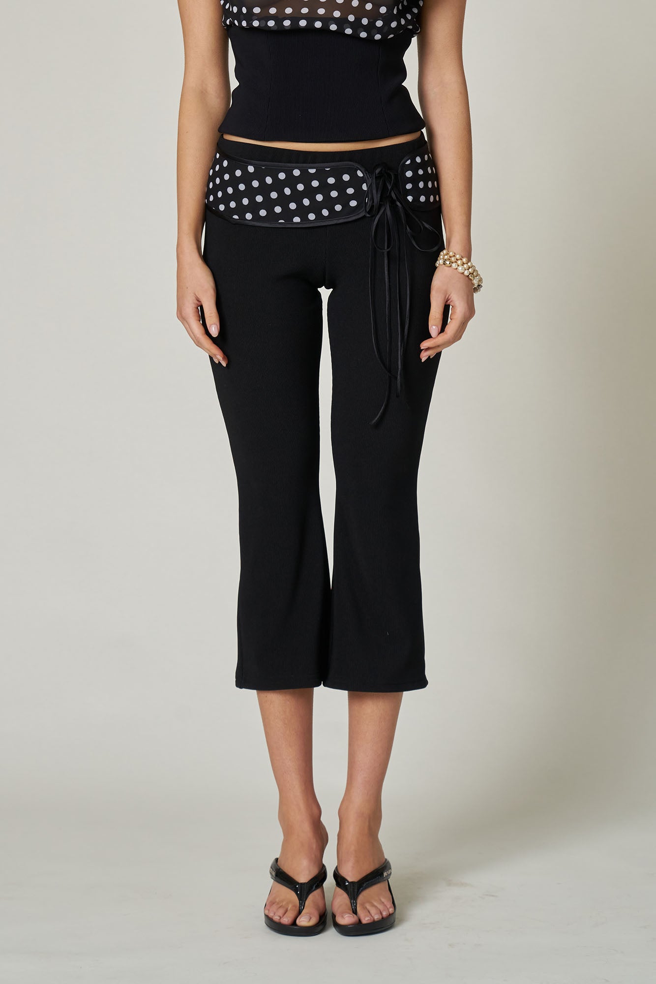 MARIE CAPRI - NOIR W/ POLKA DOT XXL MARIE CAPRI - NOIR W/ POLKA DOT XXL