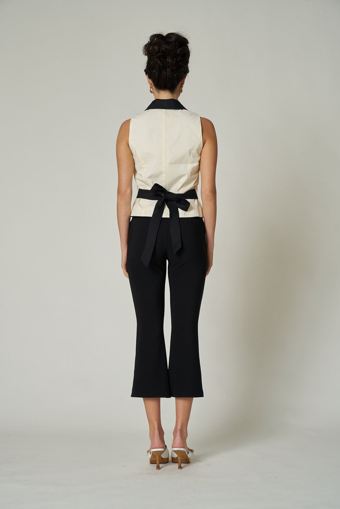 CHERISE TOP - TUXEDO