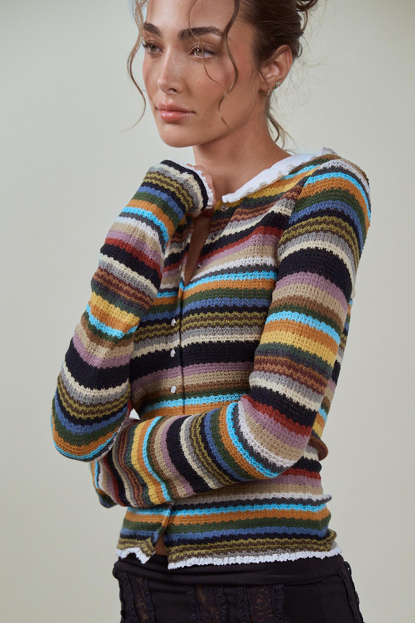 EDITH CARDIGAN - RIO STRIPE