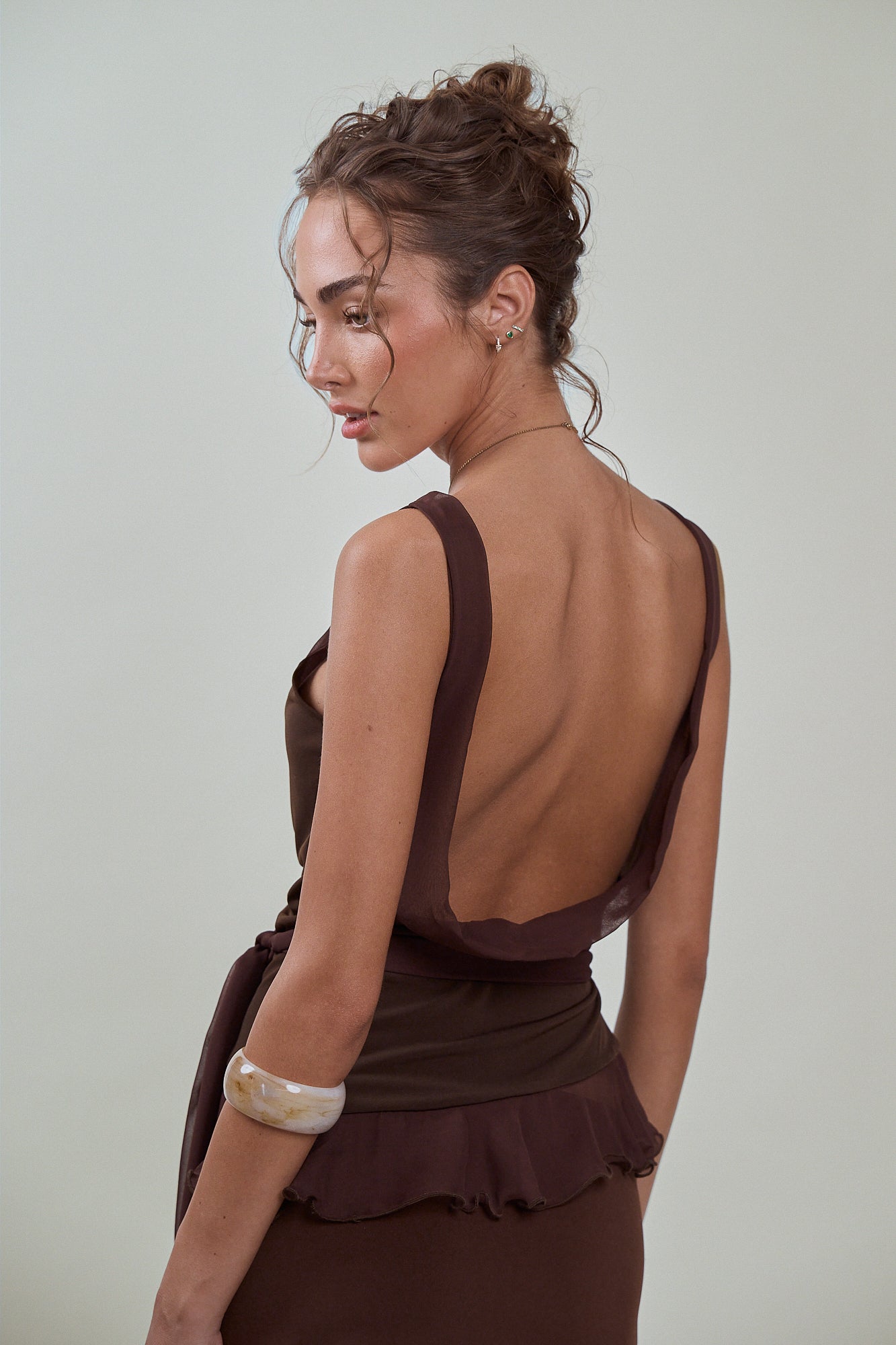 VALENTINA TOP - CHOCOLATE