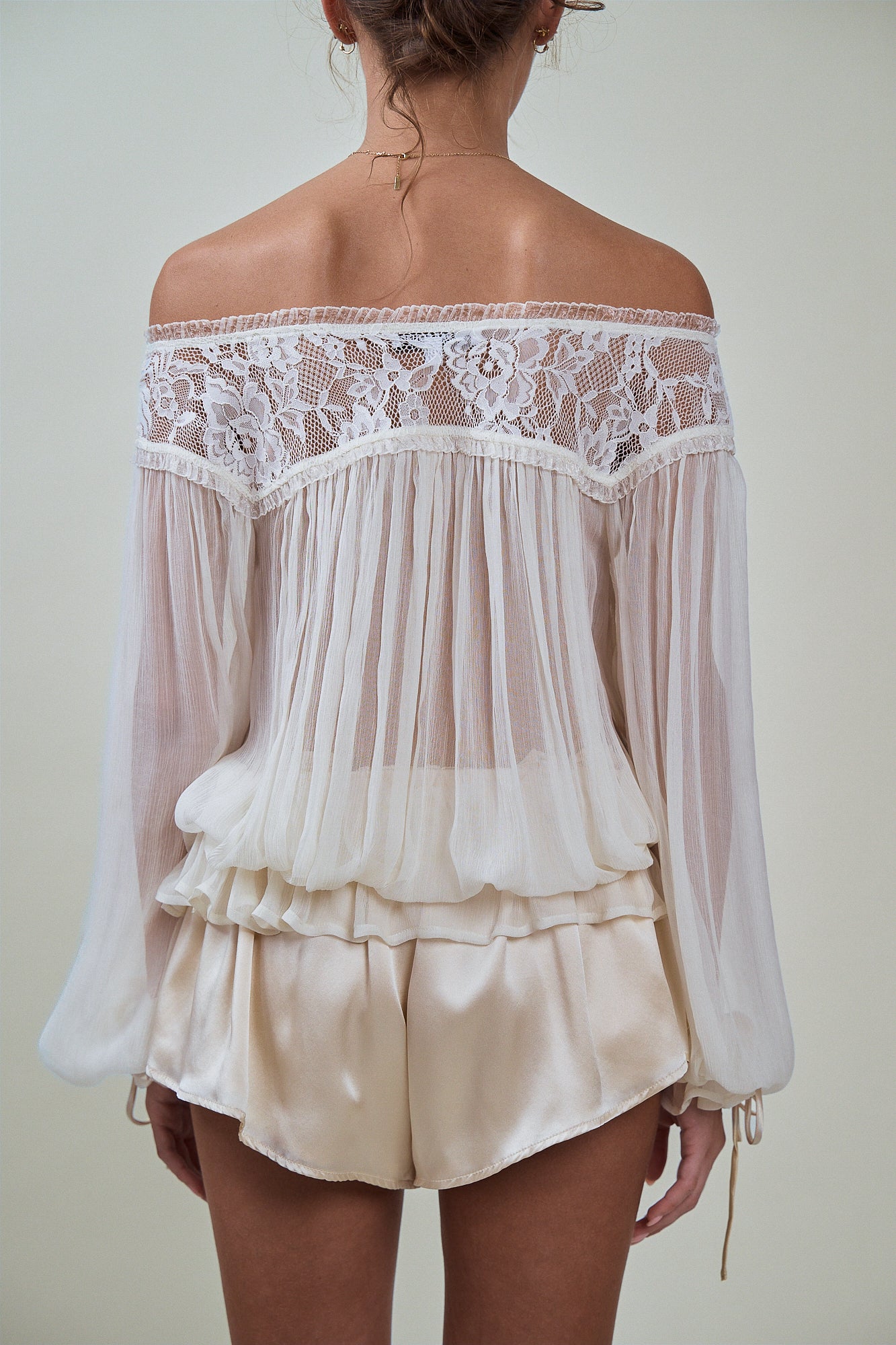 MIRELLE TOP - IVORY CHIFFON