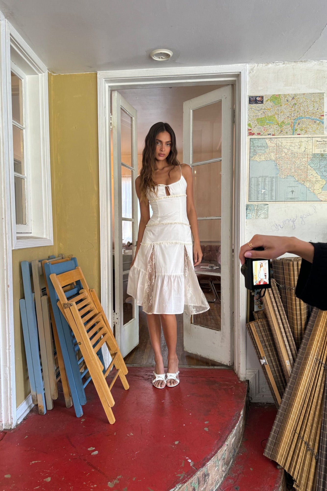 MAYOMI DRESS - WHITE EYELET
