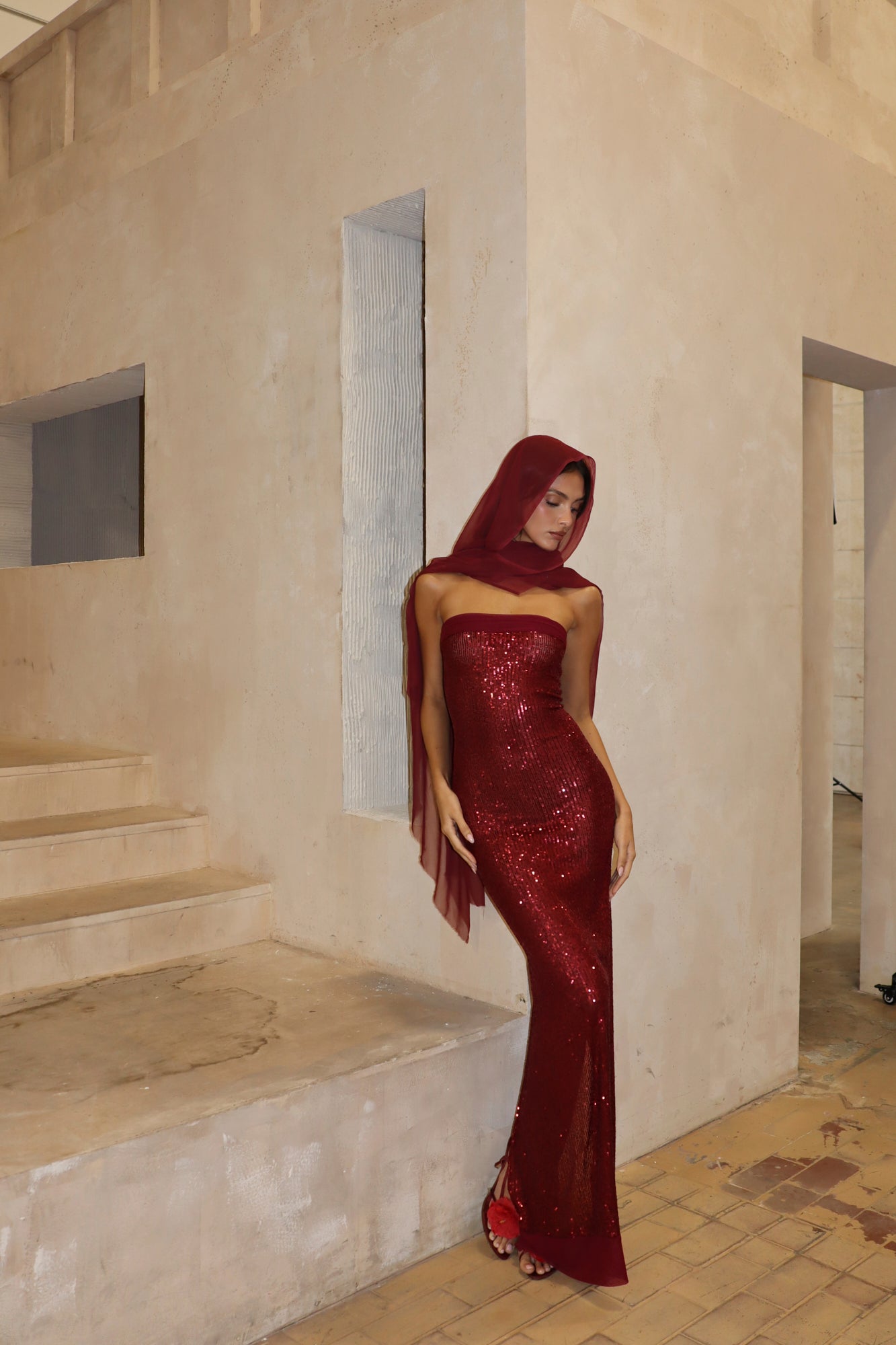 ELIZABETH DRESS - RUBY