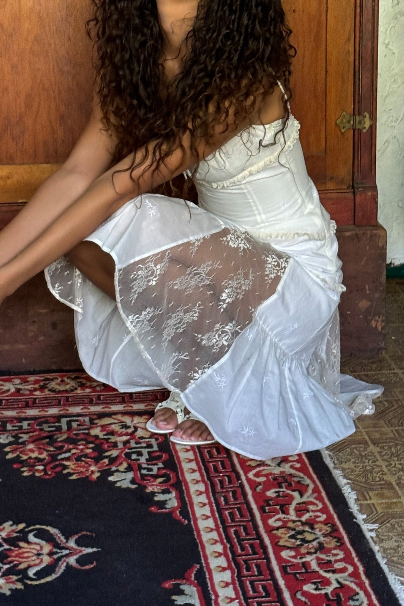 MAYOMI DRESS - WHITE EYELET