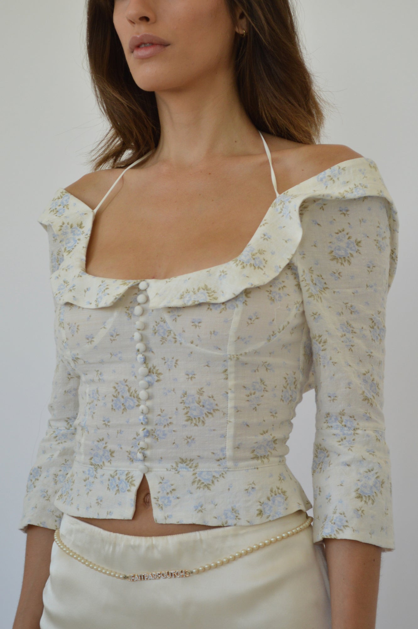 MARGOT TOP - VINTAGE IRIS