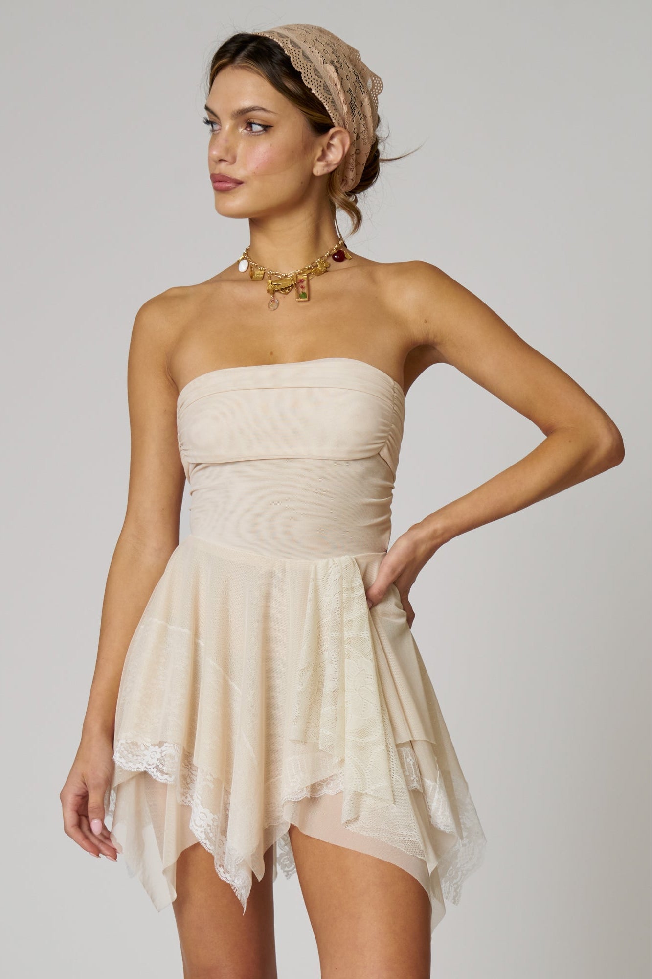 PENELOPE DRESS - NUDE