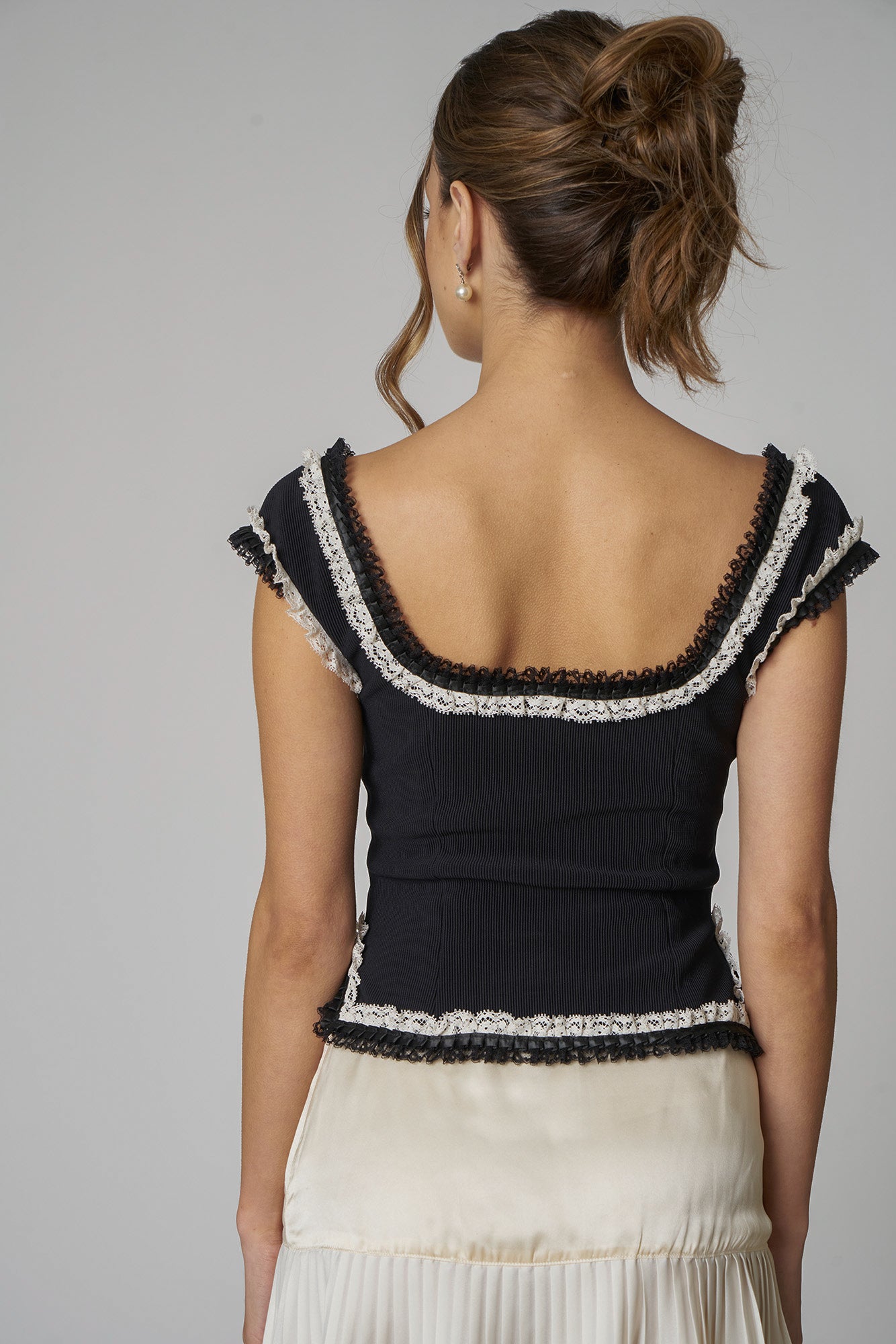 ADELINE TOP - NOIR - FAIT PAR FOUTCH