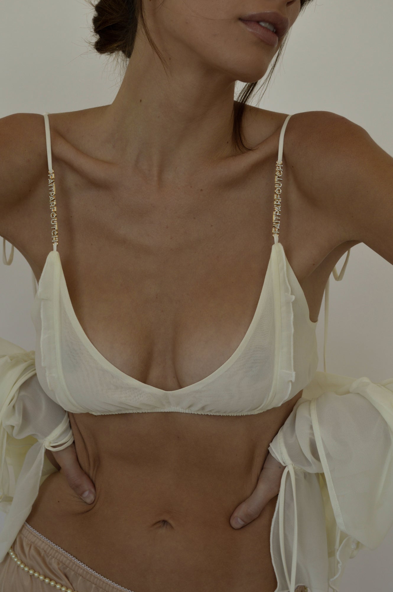 CHARLOTTE BRA TOP - IVORY - FAIT PAR FOUTCH