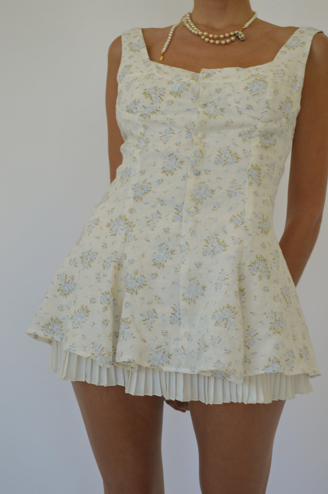 FRANCESCA MINI DRESS - VINTAGE IRIS - FAIT PAR FOUTCH