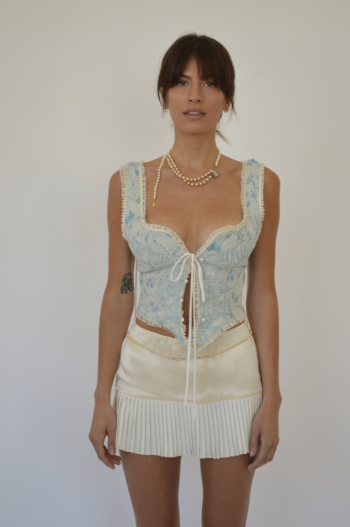 RENEE TOP - BLUE TAPESTRY - FAIT PAR FOUTCH