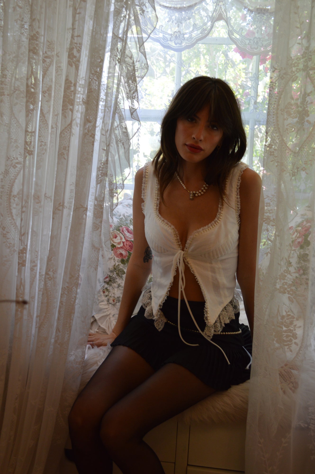 RENEE TOP - IVORY - FAIT PAR FOUTCH