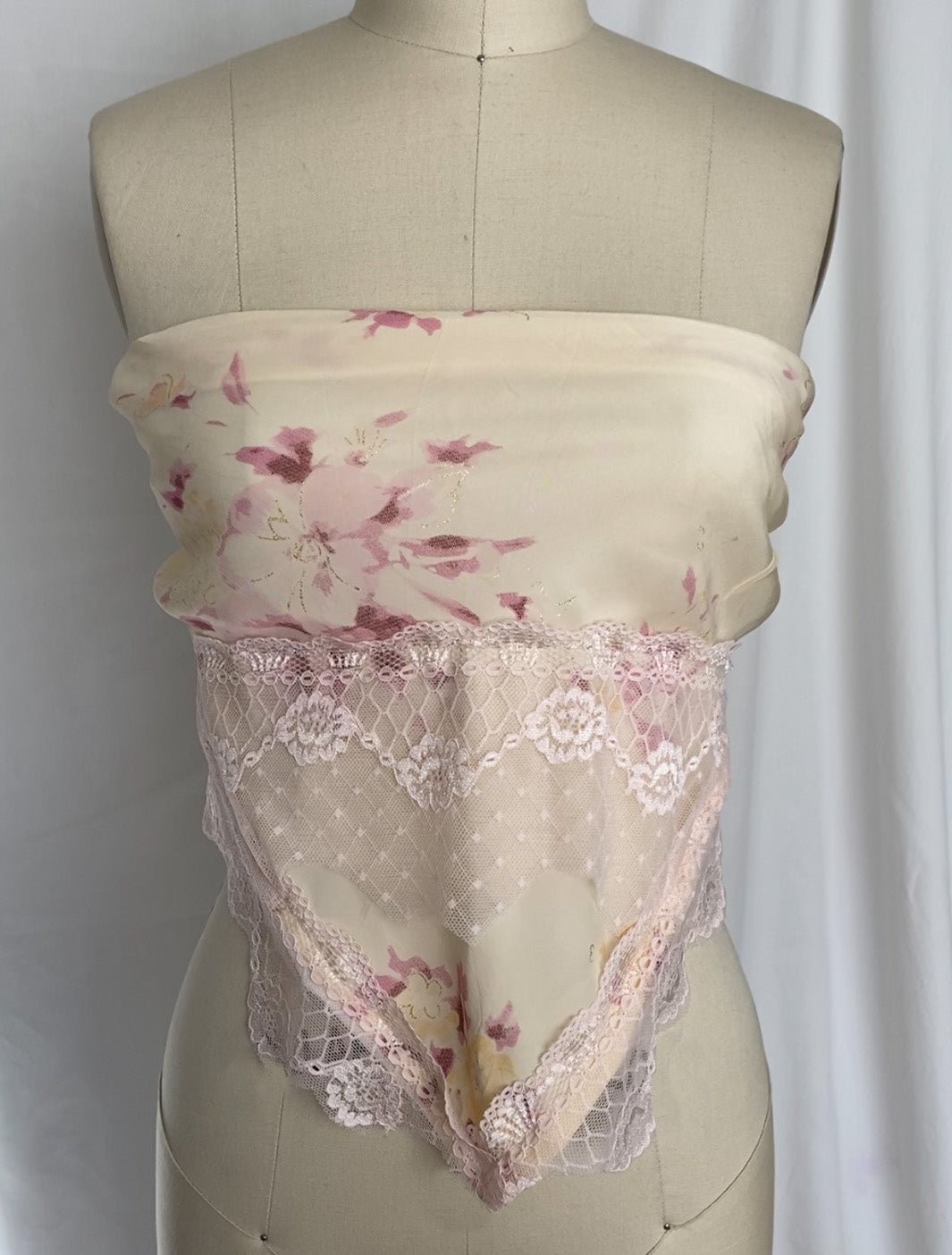 VALERIE TOP - ROSE FLEUR - FAIT PAR FOUTCH