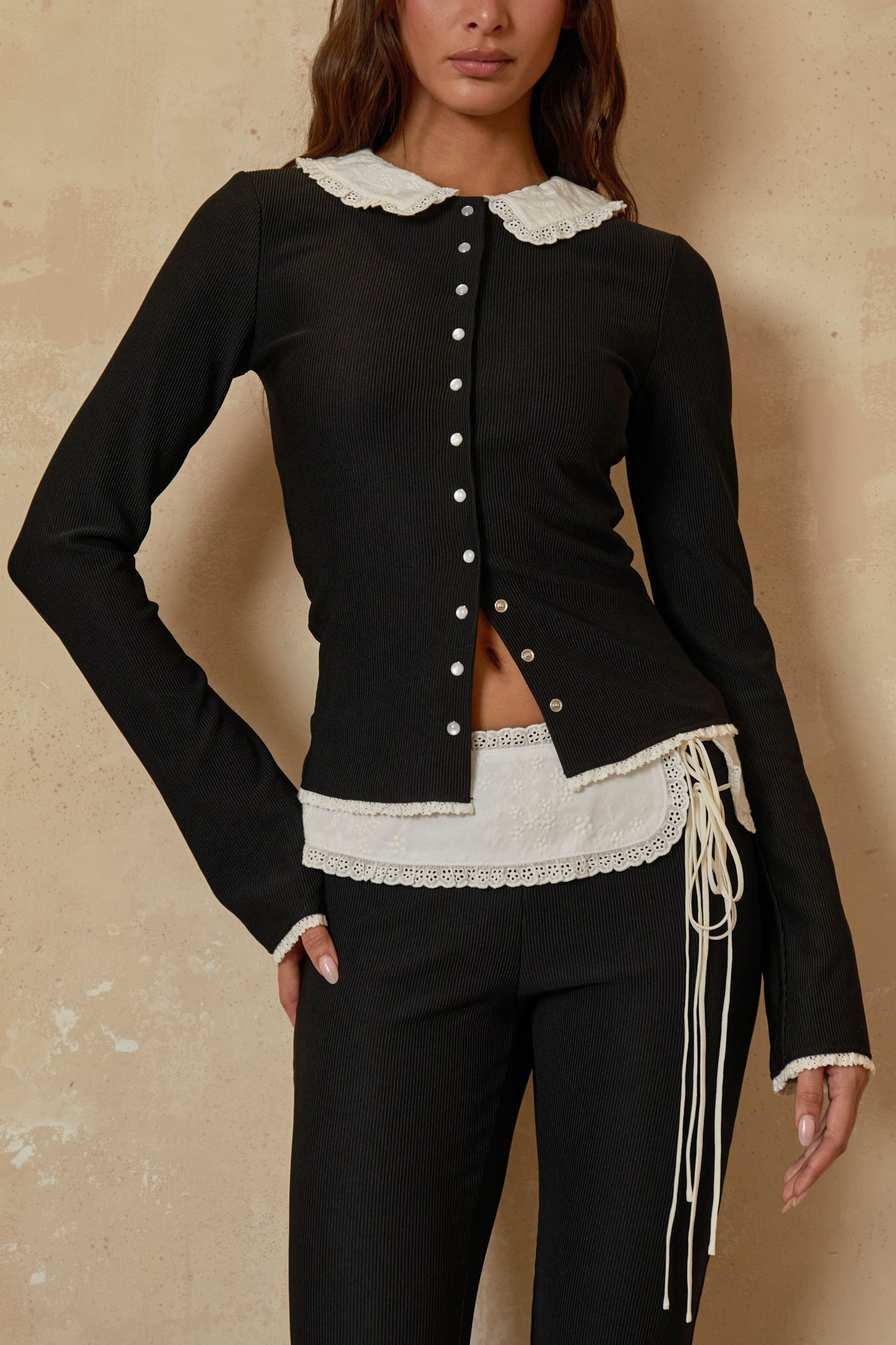 EDITH CARDIGAN - NOIR