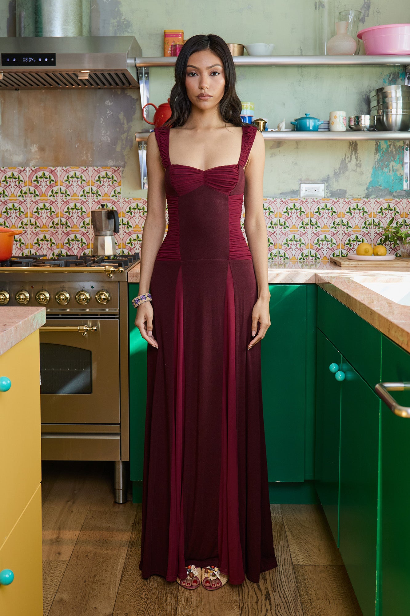 LANDON DRESS - PLUM