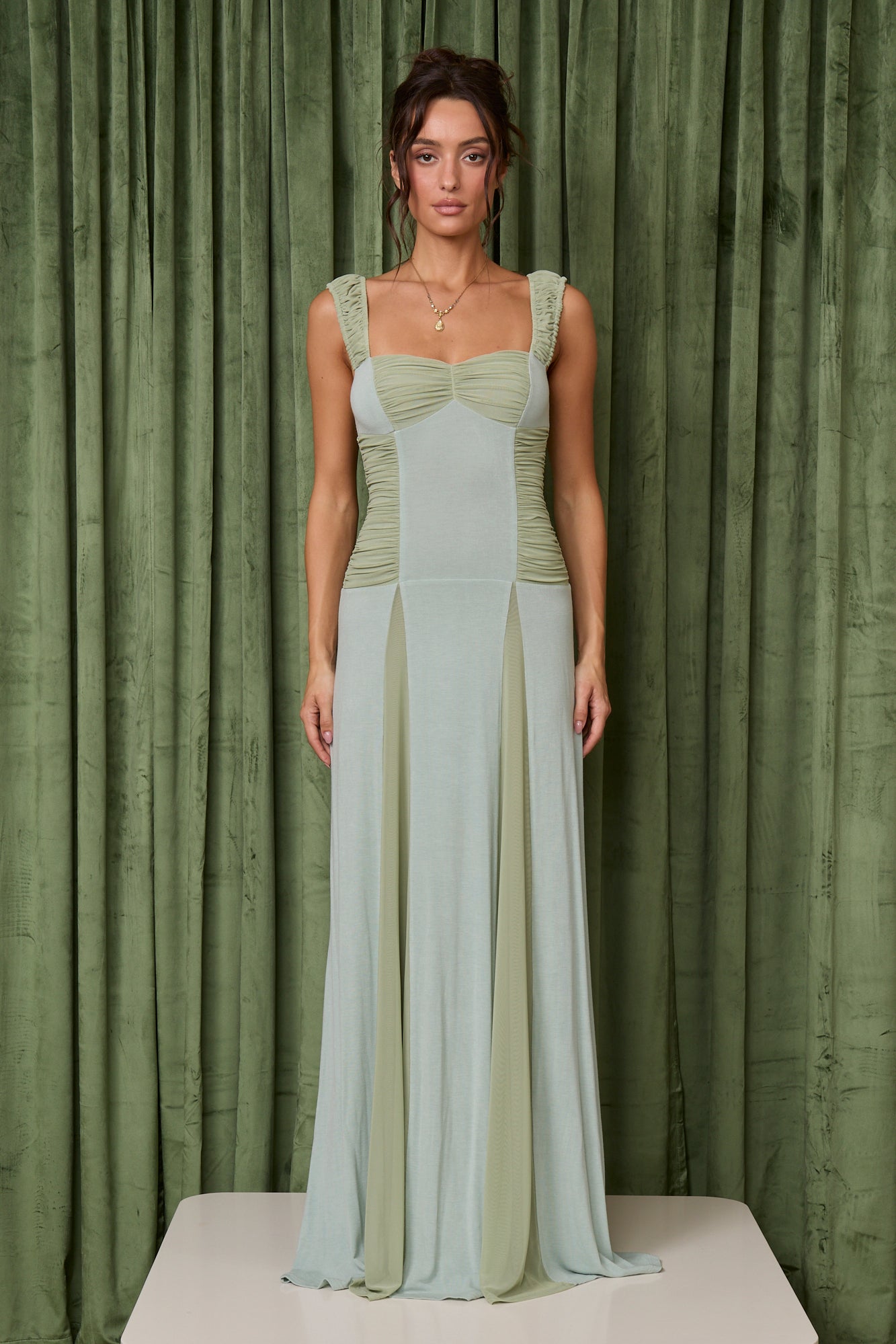 LANDON DRESS - SAGE