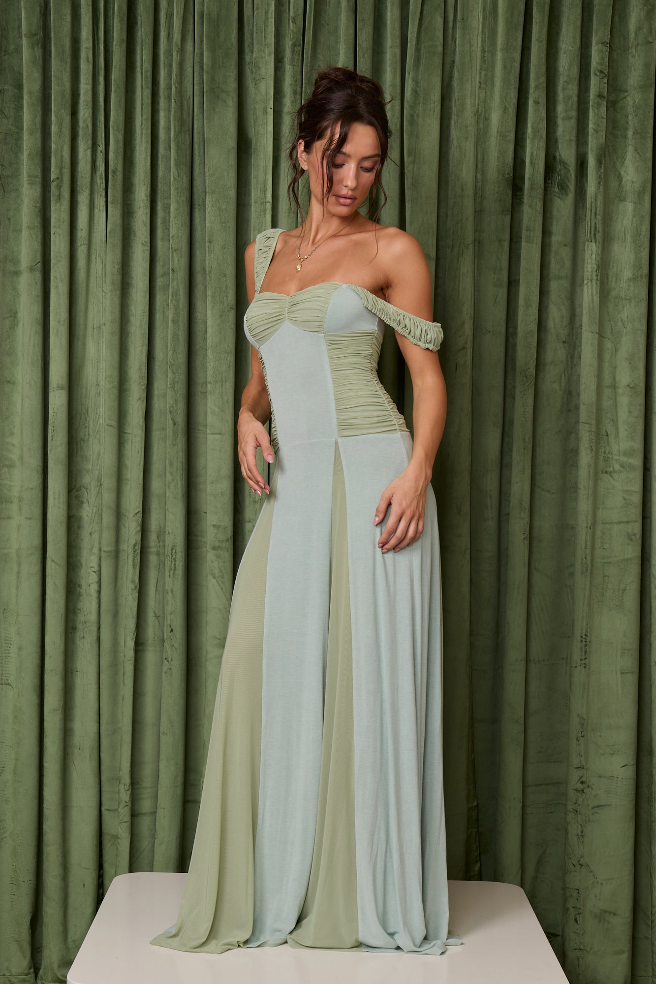 LANDON DRESS - SAGE