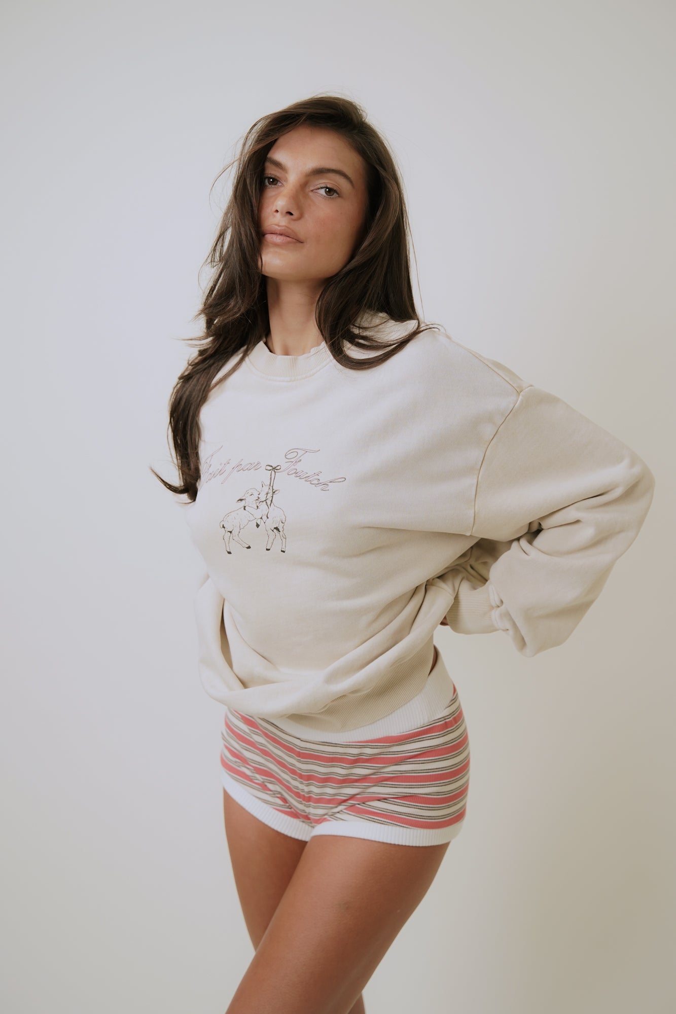 LAMB SWEATSHIRT - OATMILK