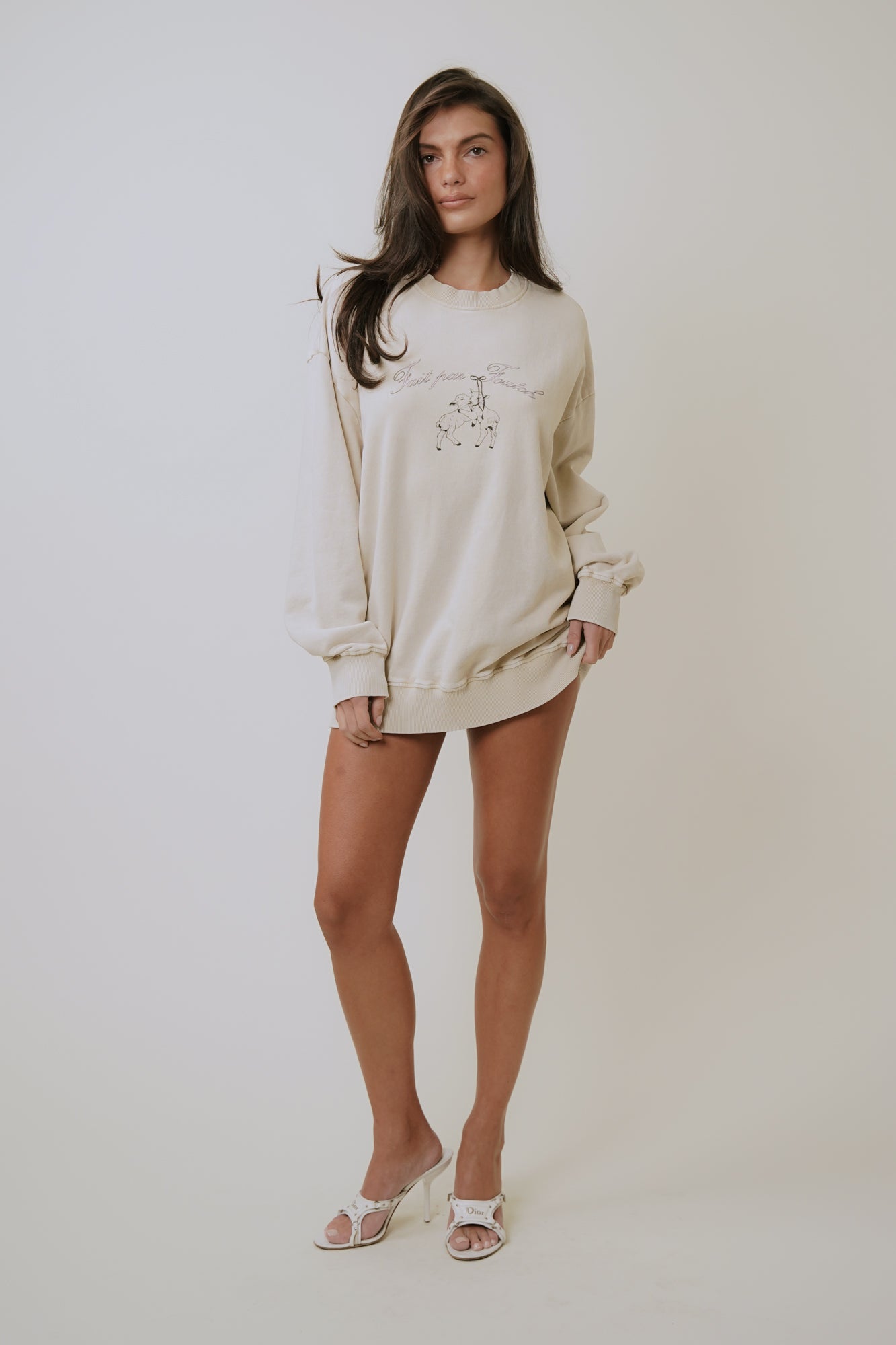 LAMB SWEATSHIRT - OATMILK