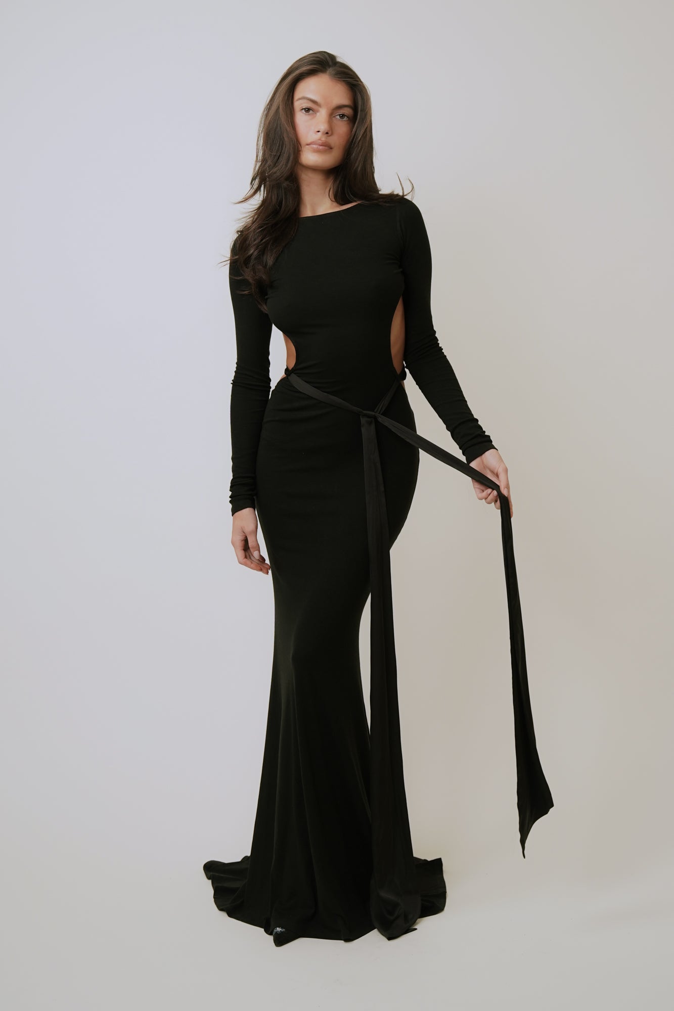 NINA DRESS - NOIR EMBELLISHED