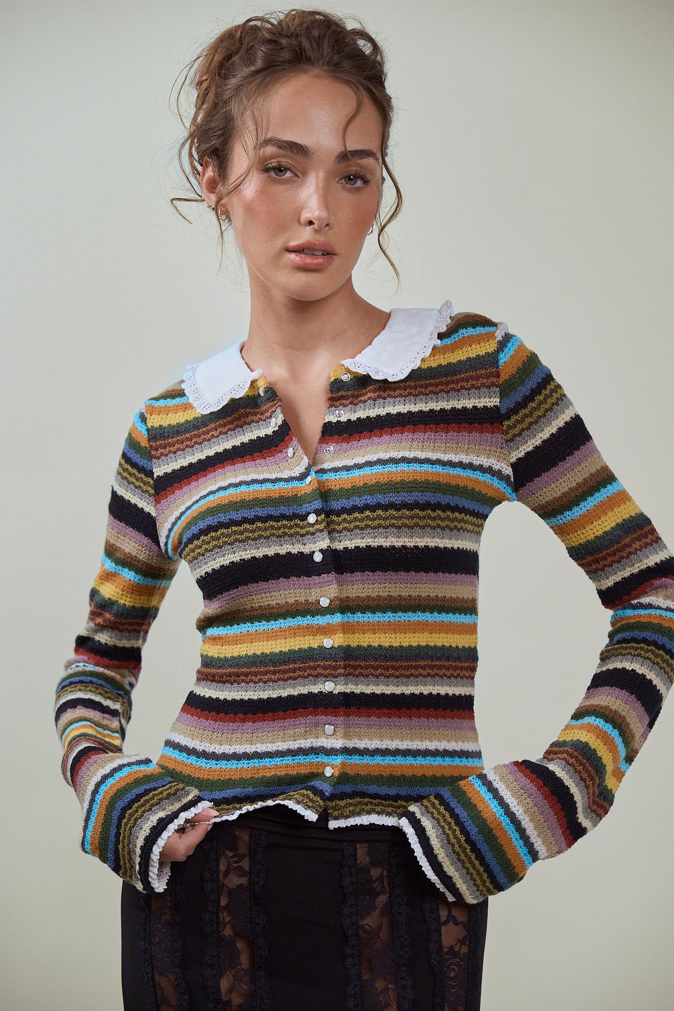 EDITH CARDIGAN - RIO STRIPE