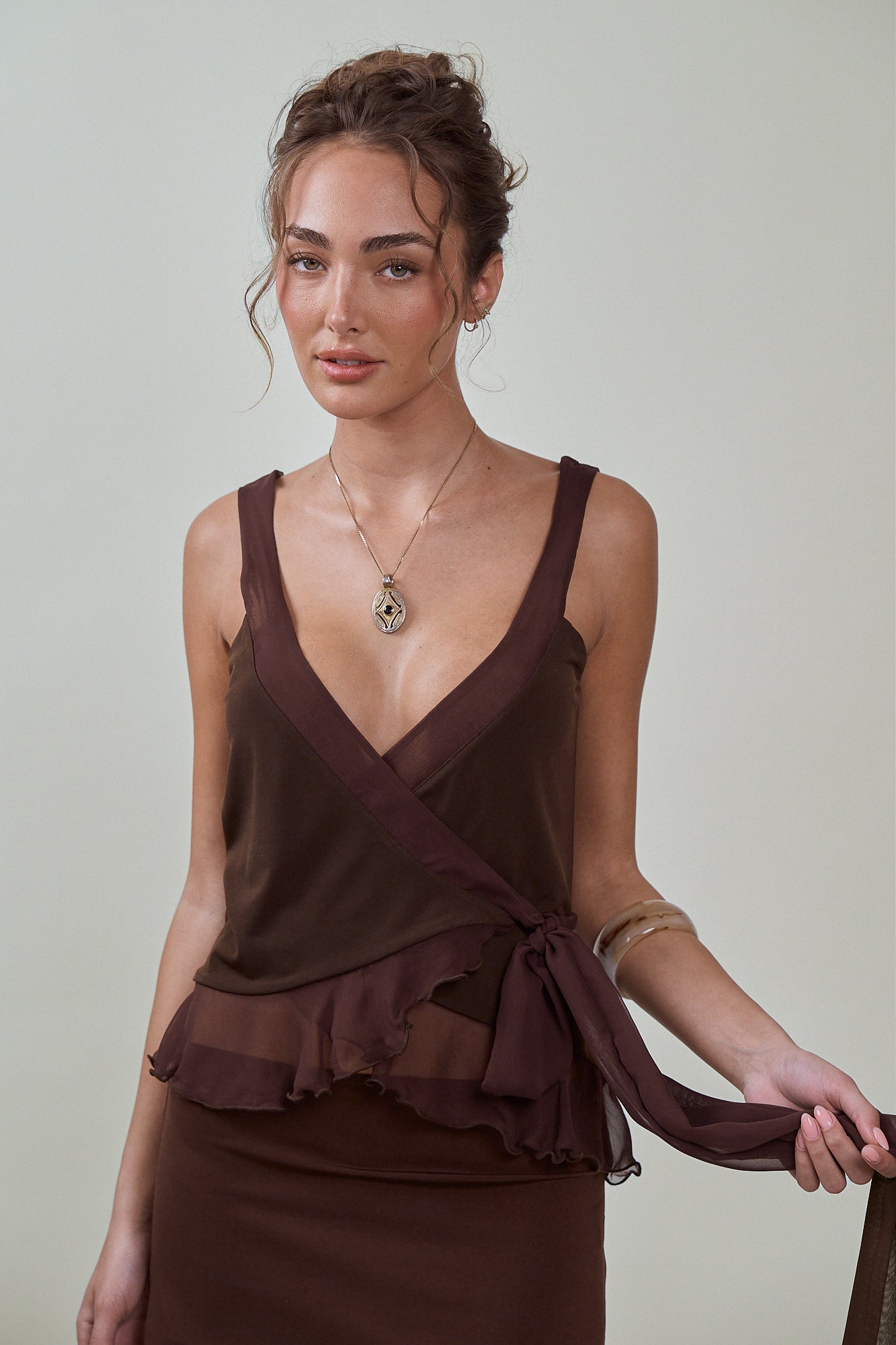 VALENTINA TOP - CHOCOLATE