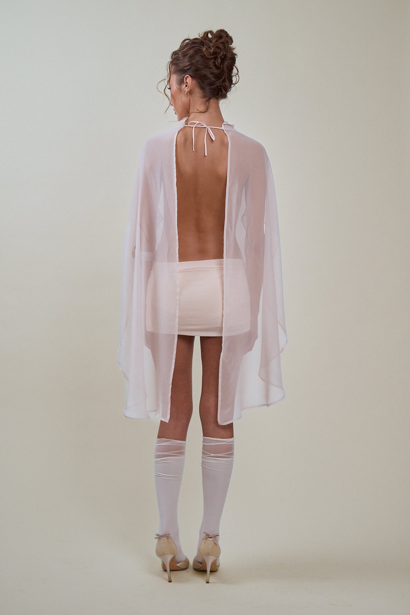 ALLURA DRESS - POWDER