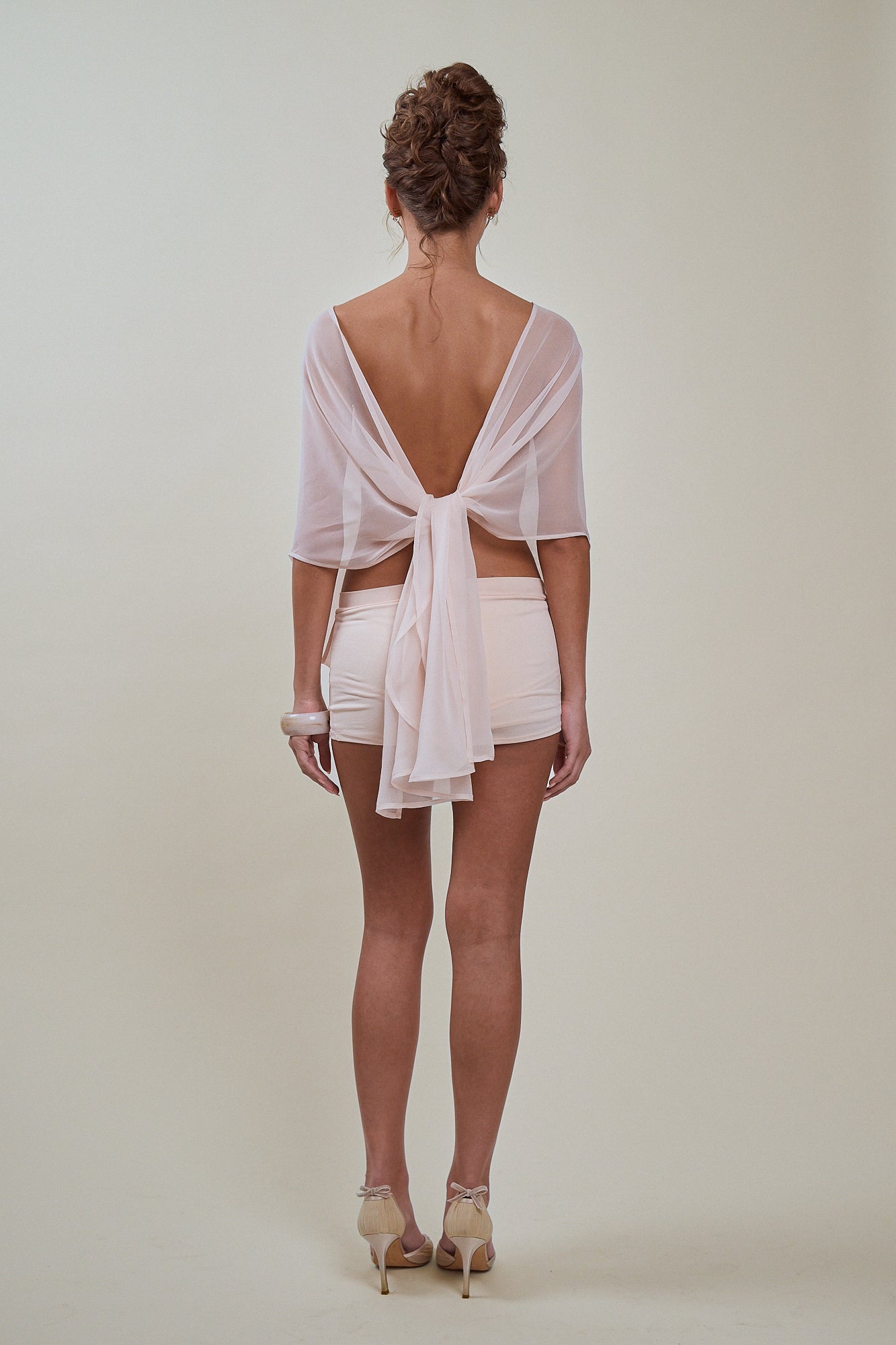 ALLURA DRESS - POWDER