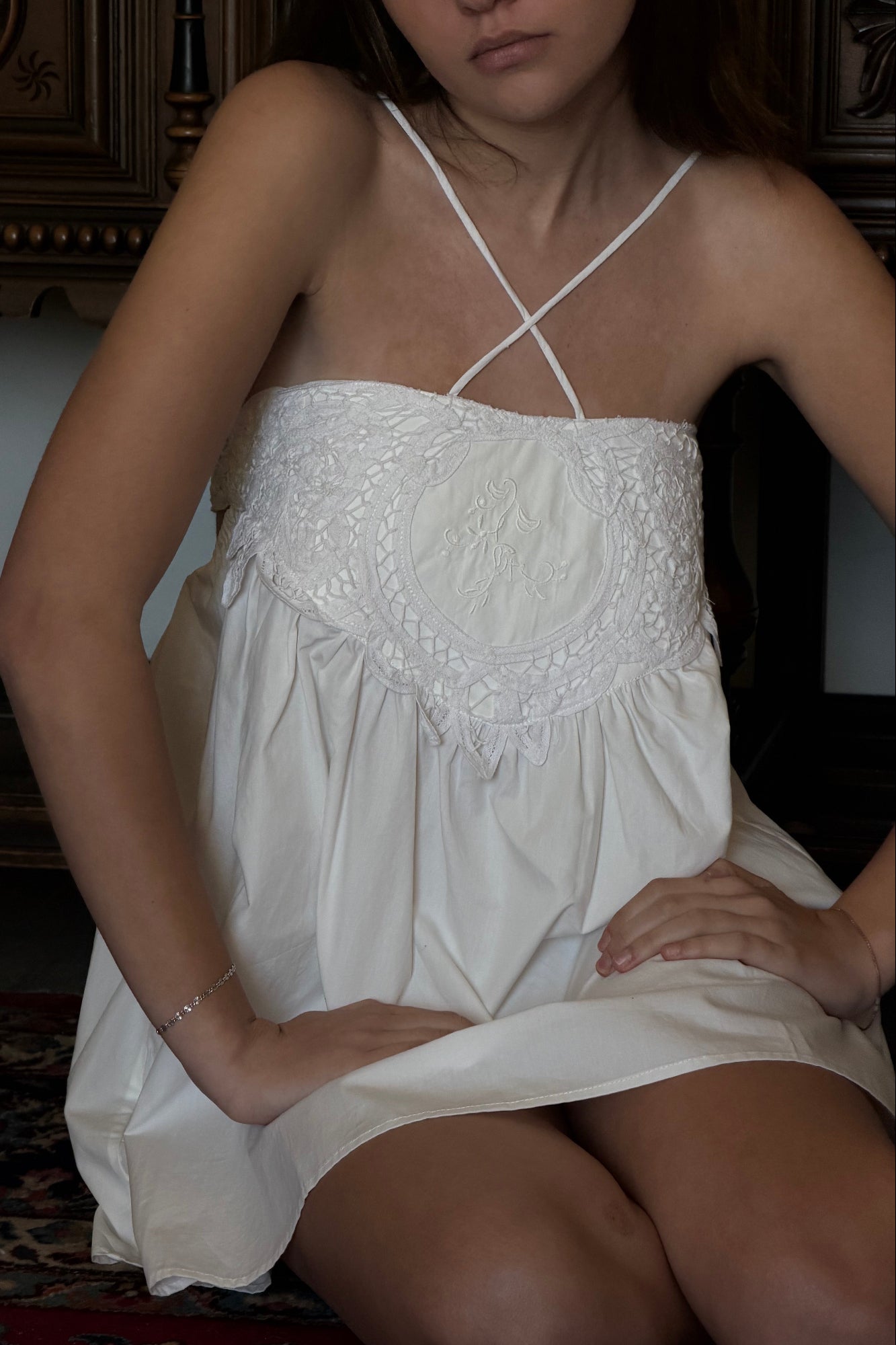 JUNIPER DRESS - WHITE EMBROIDERY