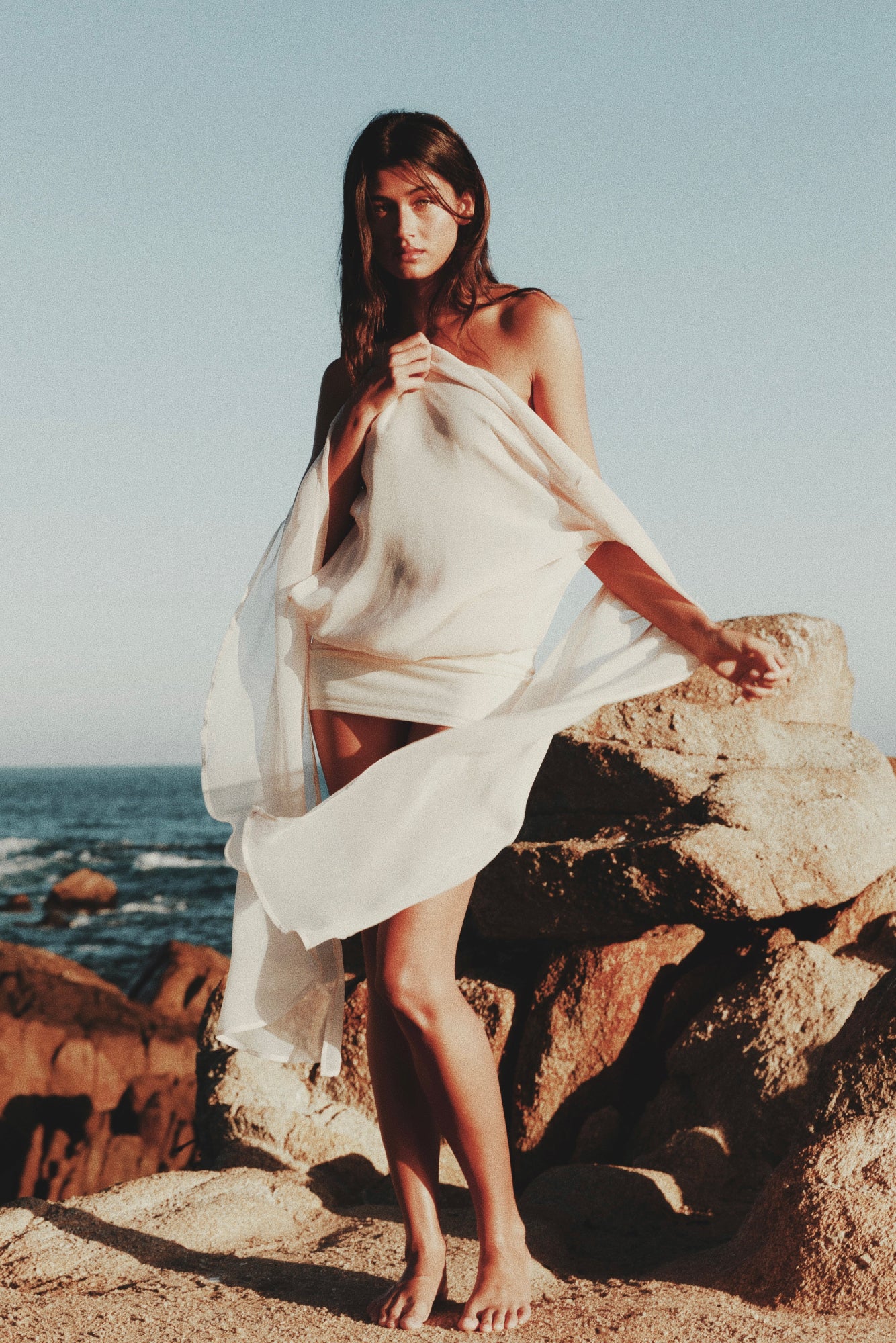 ALLURA DRESS - POWDER