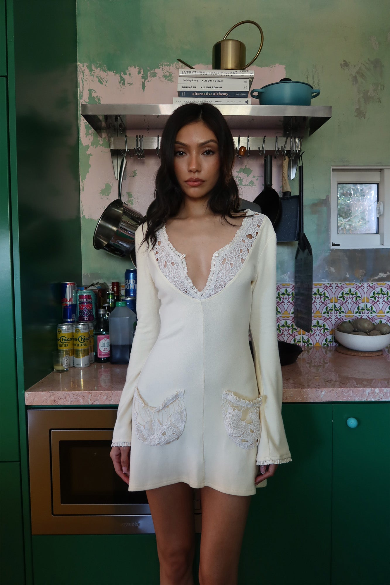 EDNA DRESS - BUTTERMILK