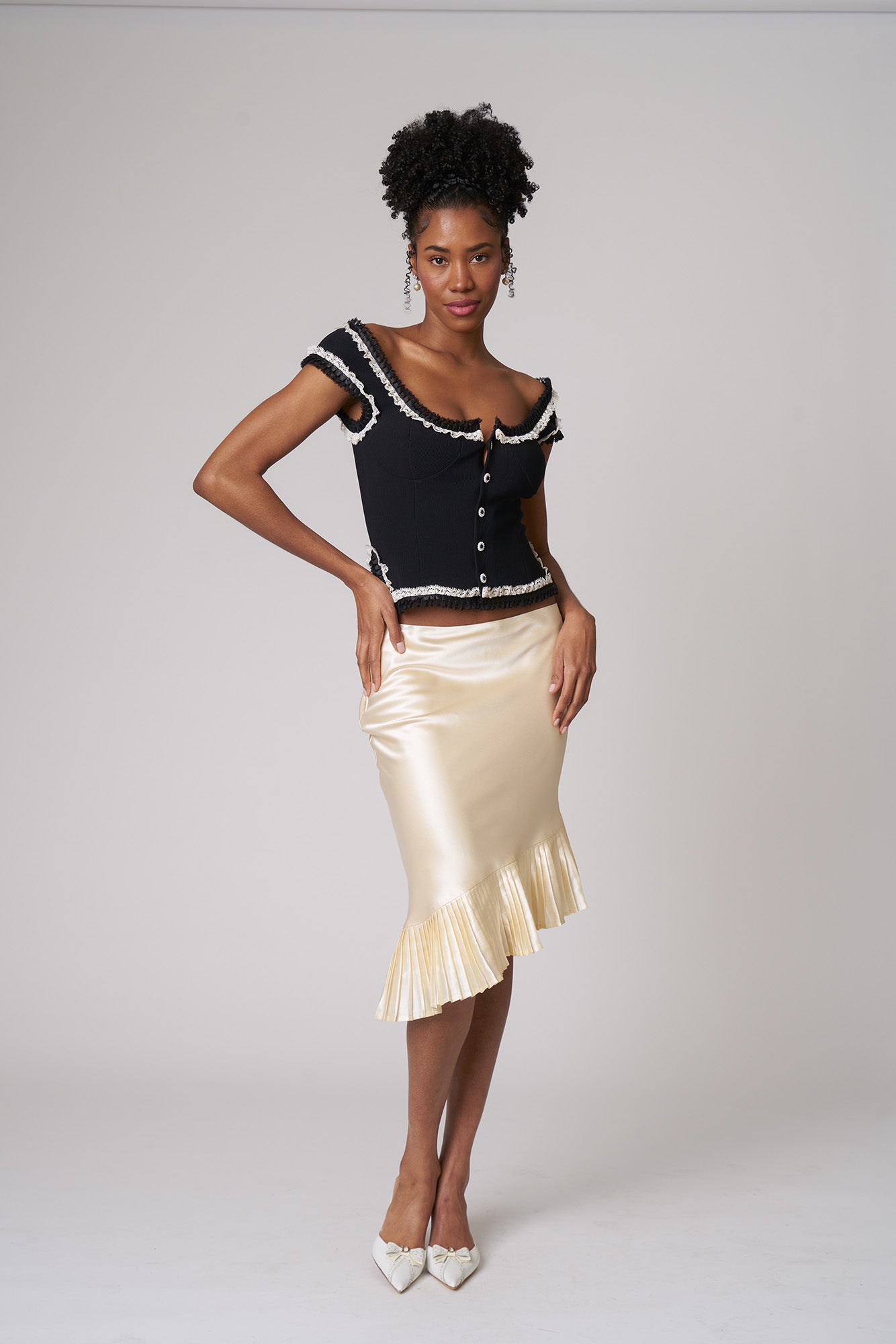 ADELINE TOP - NOIR - FAIT PAR FOUTCH