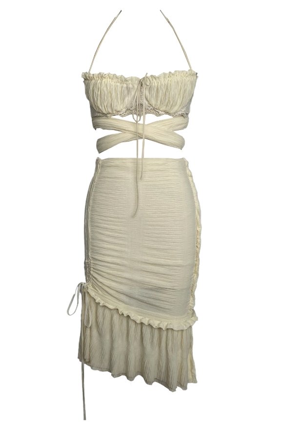 ANTOINETTE BRA TOP - IVORY - FAIT PAR FOUTCH