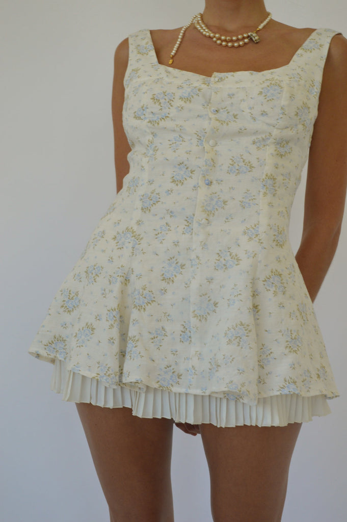 FRANCESCA MINI DRESS - VINTAGE IRIS - FAIT PAR FOUTCH