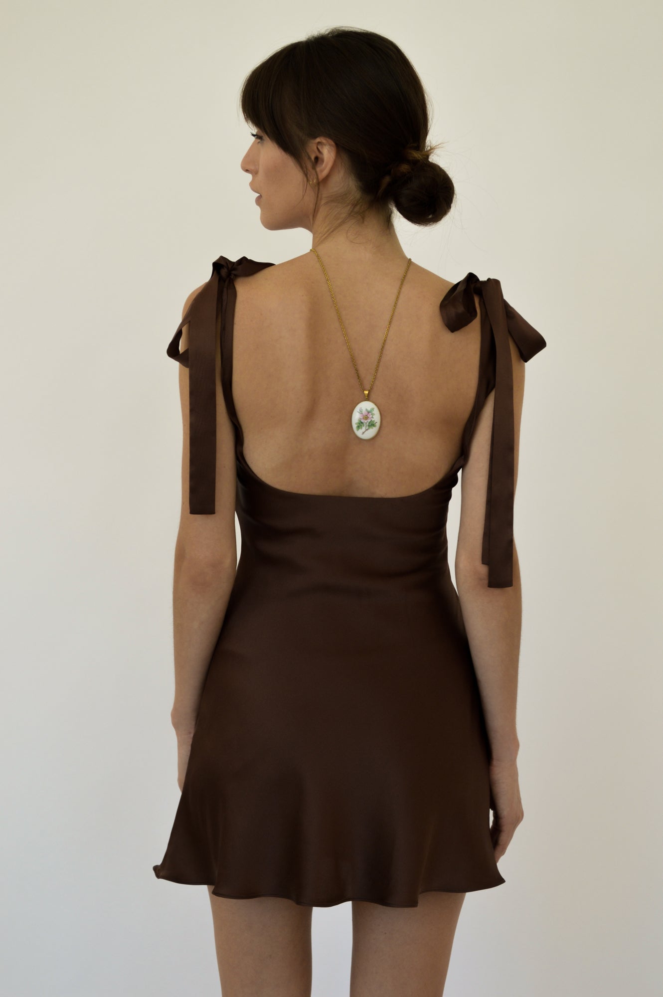 GISELLE DRESS - CHOCOLATE BROWN - FAIT PAR FOUTCH