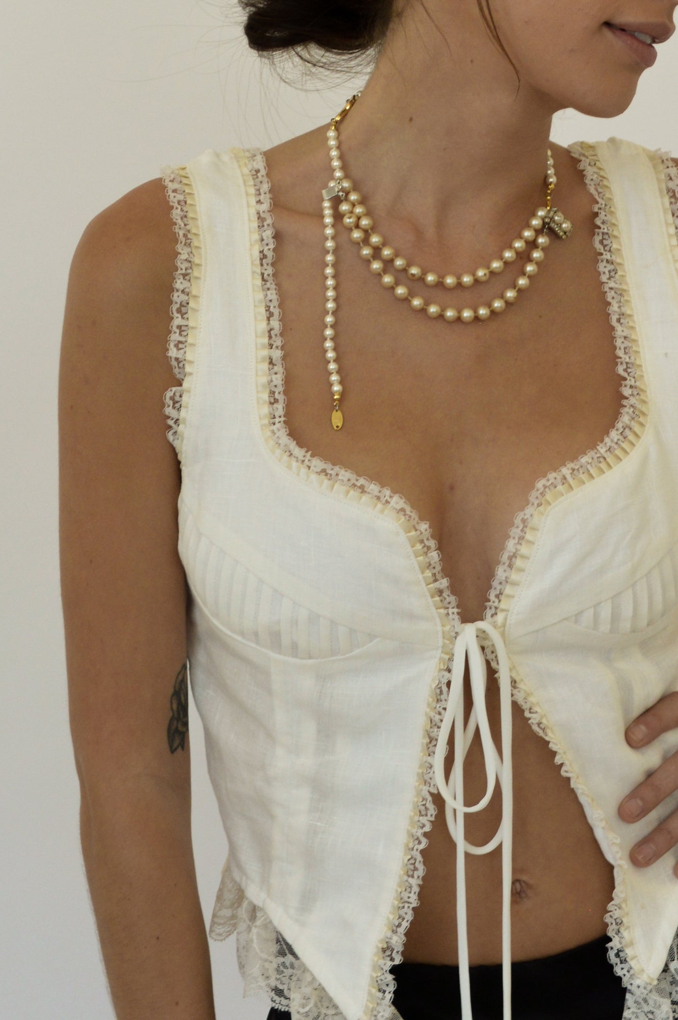 RENEE TOP - IVORY - FAIT PAR FOUTCH